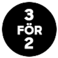 Black Weeks Köp 3 betala för 2! Black Weeks Köp 3 betala för 2!